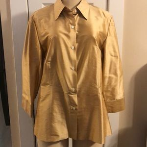 Alfani 100% silk button down shirt